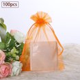 thumbnail image 1 of Home Textile Storage Clearance 100 Pack Beautiful Colorful Organza Gift And Favour Bags 9Cm X 12Cm, Home Textile Home Textile Storage, 1 of 2