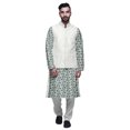 thumbnail image 1 of Atasi Printed Long Sleeve Classic Ethnic Kurta Pyjama Set For Mens Casual Wear, 1 of 5