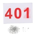 thumbnail image 4 of Lipstore 100 Pcs Bavoirs de Course Numéros d'Athlète Réutilisables avec Épingles 100 Numéros Bavoirs de Course 401 à 500, 4 of 8