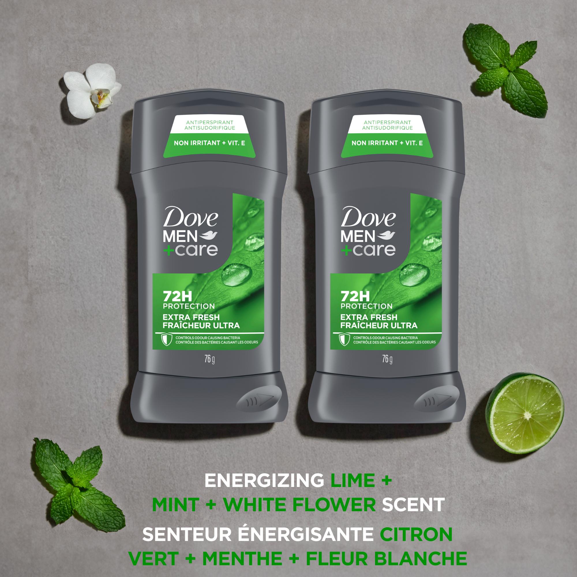 Dove Men+Care Antisudorifique en Bâton Protection 72 H Fraîcheur Ultra, 2 x 76 g