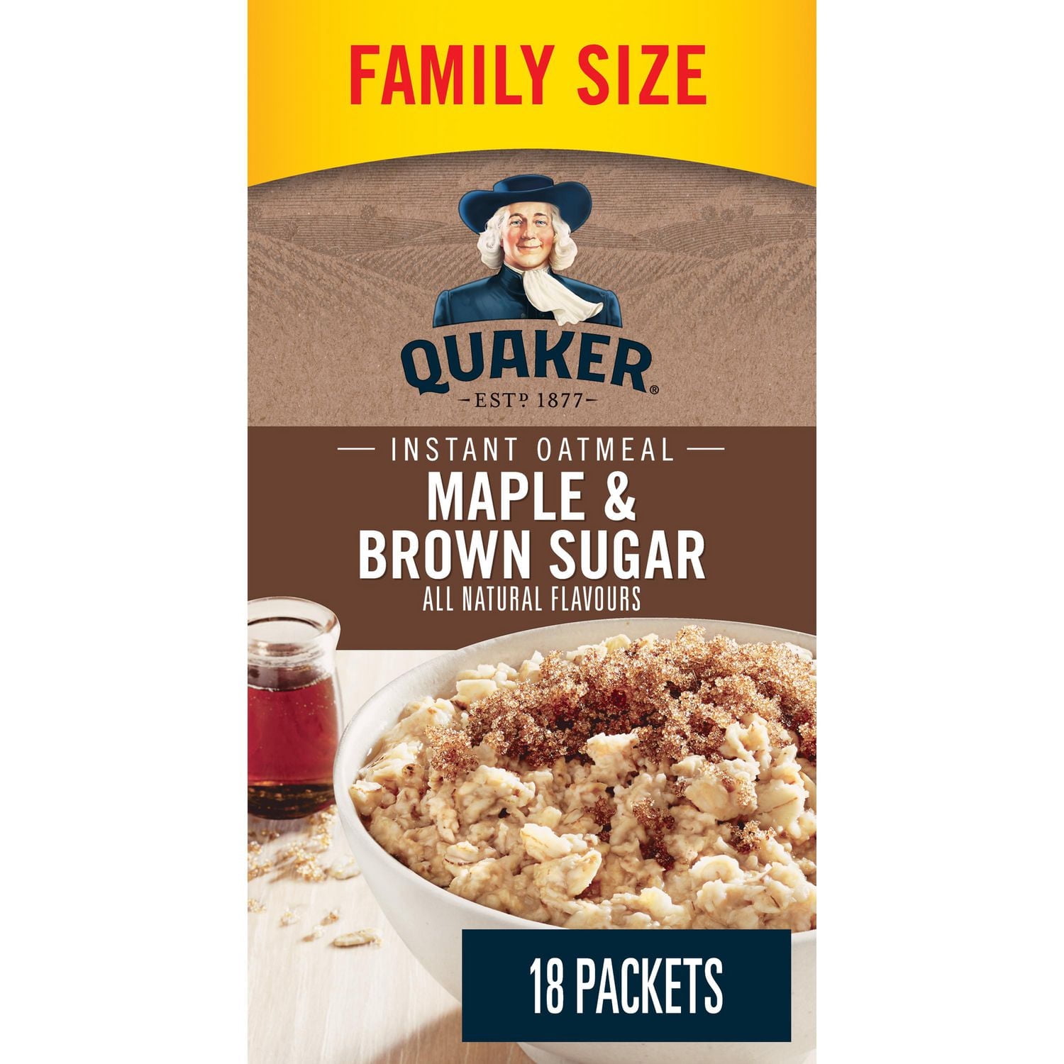 Quaker Gruau instantané Saveur Érable et cassonade