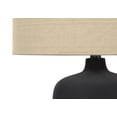 thumbnail image 3 of Monarch Specialties Lighting, 24"h, Table Lamp, Black Ceramic, Beige Shade, Contemporary, 3 of 6
