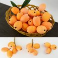 thumbnail image 2 of Coofit Faux Fruit Simulated Loquat Decorative Foam Artificial Fruit Fake Fruit Prop, 2 of 8