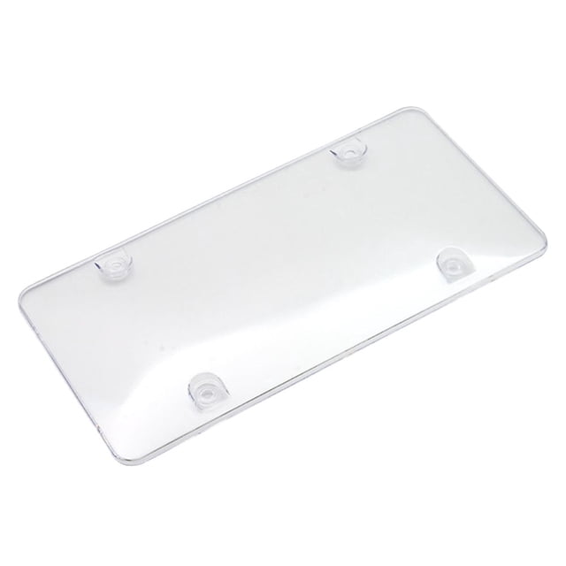 HLONK Clear License Plate Cover Frame 2pcs Weather Novelty/License Plate Bubble Fits Any Plates Front And Back License Plates