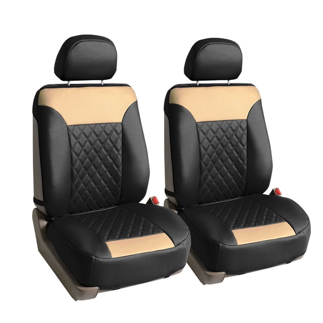 FH Group Deluxe Diamond Pattern Seat Cushions for Car, Truck, SUV, Van Front Seats