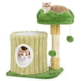 thumbnail image 1 of Gymax Modern Small Cat Tower w/ Sisal Scratching Posts Plush Padded Perch Large Condo, 1 of 10