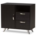 thumbnail image 1 of Baxton Studio Warwick Wood Top Buffet in Dark Brown, 1 of 7