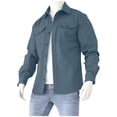 thumbnail image 2 of LOVZFMLL Vestes pour Hommes Homme Hiver Manches Longues Boutons Poches Col Rabattu Veste Manteau, 2 of 6