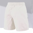 thumbnail image 4 of Sentmoon Cargo Shorts for Men Elastic High Waist Athletic Shorts with Zipper Pockets Men Loose Drawstring Solid Color 2025 Summer Golf Shorts Trendy for Sports Practice White XL, 4 of 5