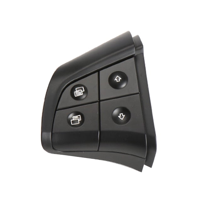 Graflsoa Boutons de Commande Volant Premium ABS+PC pour Mercedes GL/ML/R-Class (2006-2009) - Côté Gauche, 4 Touches, Noir, Durable et Résistant aux UV