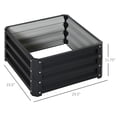 thumbnail image 3 of Outsunny 2' x 2' x 1' Raised Garden Bed with Color Steel Frame, 3 of 10