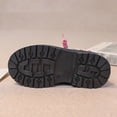 thumbnail image 3 of Children's Winter Leather Lace Up Stylish Color Matching Side Zipper Boots, 3 of 9