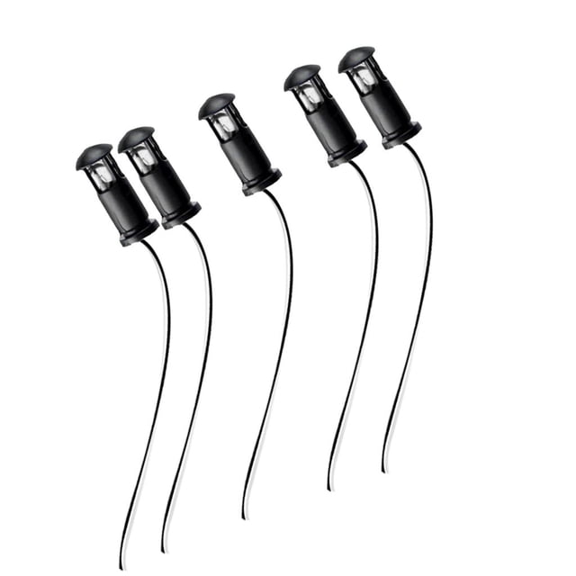 KLKCMS 5pcs Railway Train Scenery Lamp Post Street Lawn Garden LED Lights DIY White