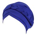 thumbnail image 1 of Aocisk Tied Headwrap Braid Head Wrap Cap for Women Ethnic Style Baseball Hat Blue One Size, 1 of 3