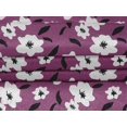 thumbnail image 4 of oneOone Velvet Dark Magenta Fabric Florals Craft Projects Decor Fabric Printed By The Yard 58 Inch Wide-D6O, 4 of 4