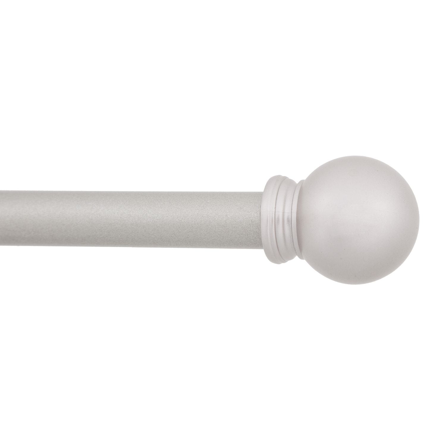 Mainstays Tringle à rideau à fleuron boule, 28 à 48 po - nickel