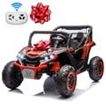 thumbnail image 1 of Joyracer Jouets à Chevaucher 24 Volts avec 2 Places, Voiture-Roue 4RM pour Enfants avec Télécommande, Rangement, Arc à Tirer, 3 Vitesses, Musique Bluetooth, Rouge, 1 of 12