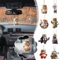 thumbnail image 4 of Cat Ornament Hanging Charm Festive Kitten Acrylic New D8, 4 of 8