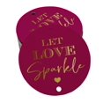 thumbnail image 1 of Inkdotpot Gold Foil Paper Hang Tags Let Love Sparkle Wedding Favor Tags 50 Pieces, 1 of 6