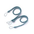 thumbnail image 2 of stanreset 1/2/3/5 2 Pieces Household Hotel Polyester Curtain Holdback Living Room Drape Tieback Draperies Decorative Holder Waved Rope Grey Blue 1 Pc, 2 of 6