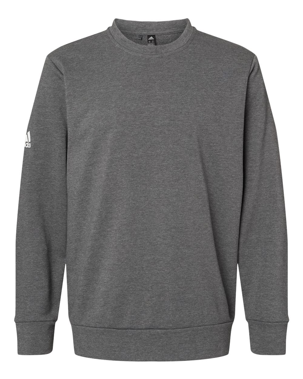 Adidas Chandail Molletonné à Col Rond pour Hommes, 4TG, Gris Foncé Chiné