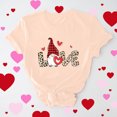 thumbnail image 1 of Meichang T-Shirt de la Saint-Valentin pour Femmes, Imprimé Cœur Mignon, Manches Courtes, Col Rond, Coupe Ample, 1 of 6