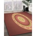 thumbnail image 3 of Ahgly Company Machine Washable Indoor Rectangle Transitional Pumpkin Orange Area Rugs, 7' x 10', 3 of 7