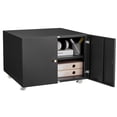 thumbnail image 2 of GloryStar Metal Printer Stand with Doors, Rolling Office Cabinet with File Storage and Adjustable Shelves, 2 of 8
