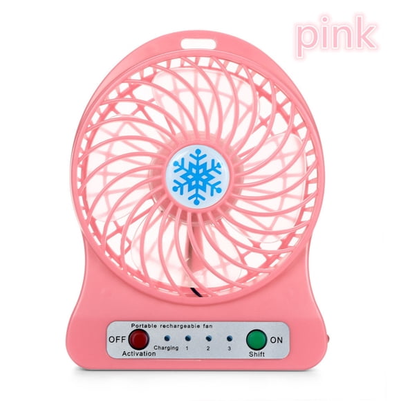 wycnly Portable Rechargeable LED Fan Mini Desk Fan with Flashlight 3 Speeds USB Powered for Office Bedroom Camping Outdoor Fan Home Office Decor Desk Accessories 5.5 Inch