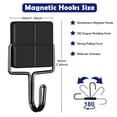 thumbnail image 2 of MesaSe Crochets Magnétiques Antirouille en Acier Inoxydable Noir 4 Pcs, 2 of 7