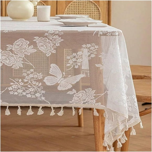 Cotton Tablecloth Tassels Restaurant Picnic Indoor Outdoor Tables Home Decor Dust Proof(3,140 * 200cm)