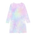 thumbnail image 4 of RXIRUCGD Robe Extensible à Manches Longues pour Filles Robe de Récital Scolaire à Ligne Tournoyante ( Camouflage, Taille : 9-10 Ans ), 4 of 4