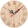 thumbnail image 1 of Farmhouse Wall Clock Battery Operated Silent Non Ticking Wooden Wall Clock No Battery, 1 of 8