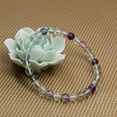 thumbnail image 3 of Bracelet Extensible Unisexe en Perles Rondes de 6 mm en Pierre Précieuse de Fluorite Claire de Qualité AAA Naturelle, 3 of 4