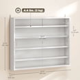 thumbnail image 3 of HOMCOM 5-Storey Wall Shelf Display Cabinet, Shot Glass Display Case, 3 of 10
