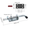 thumbnail image 2 of Unique Bargains Barrel Bolt Latch, 1 Pack 12x165mm - Carbon Steel Galvanized Spring Loaded Gate Latch Pin for Door (Silver), 2 of 5