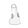 thumbnail image 3 of DOLITY Cooking Apron, Baking Apron, Water Oil Apron, Gardening Apron, Apron White, 3 of 9