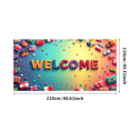thumbnail image 3 of Welcome Banner with International Flags Circular Design Background Event Decoration Party Supplies Global Conference Backdrop Indoor Outdoor Display, 3 of 4