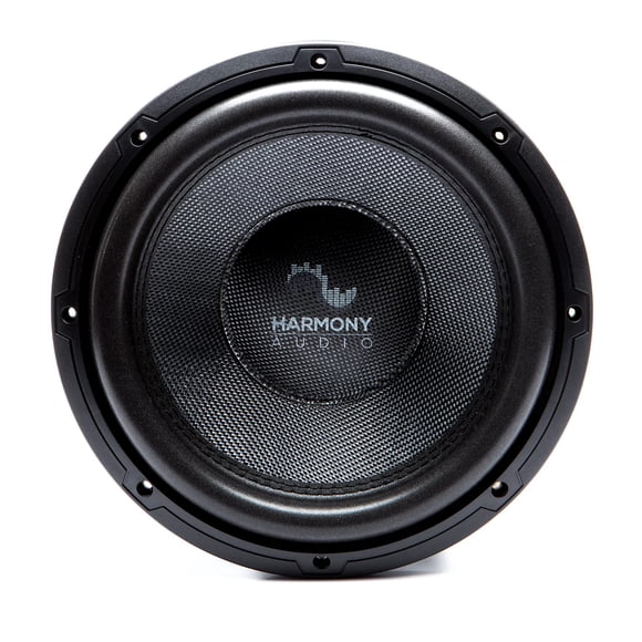 Harmony Audio HA-C124 Autoradio Competition Carbon 12 Pouces Subwoofer 2200 W Double 4 Ohms Caisson de Basses