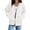 Blanc, variante sur Chandail à Capuchon à Fermeture à Glissière Femme Manches Longues Chandails à Capuchon Cordon de Serrage Fermeture Éclair Intégrale Chandails à Capuchon Vestes Légères d'Automne avec Poches Décontracté Hiver Chaud Chandails à Capuchon en Molleton Vêtements d'Extérieur Blanc TG