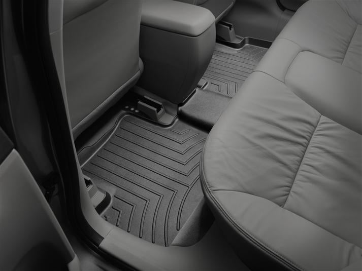 Fits 2012-2015 Honda Civic Weathertech Floor Liner 443732 FloorLiner; Molded Fit; Black; Thermoplastic Polyolefin TPO Vacuum Formed Material; 1 Piece