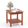 thumbnail image 4 of Gymax 2 Pieces Adirondack Outdoor Side Table Patio 2-Tier Square End Table Sturdy Coffee Table, 4 of 9