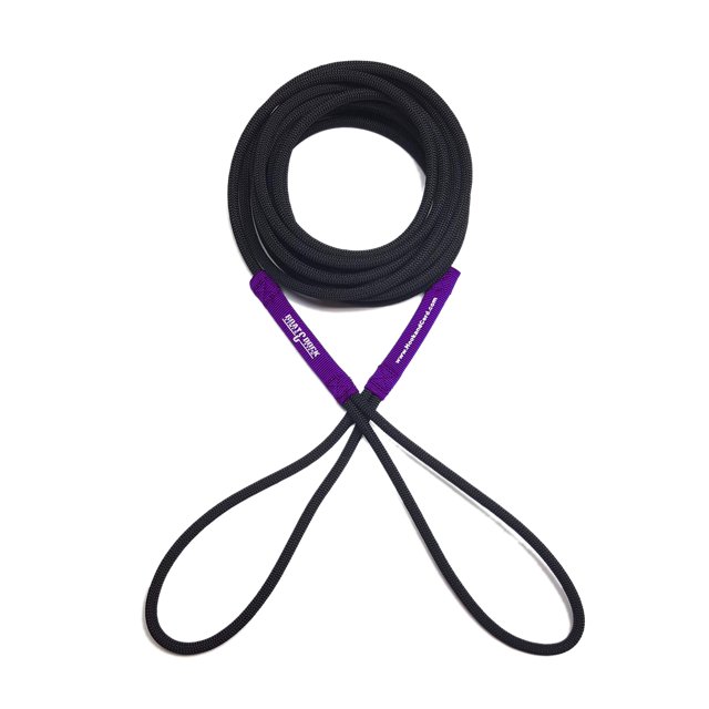 Boat Line Rope Bungee - Heavy Duty Line for Launching, Retrieving, Mooring and Docking (Black/Purple, 15 Feet)