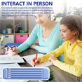 thumbnail image 4 of Harpily Stationery Kit Includes 5 X Pencils Eraser Ruler Compact Abs Pen for Case Closure for Students Pencil Eraser Set for Pencil Eraser Set Gift One Size Multi-Color, 4 of 9