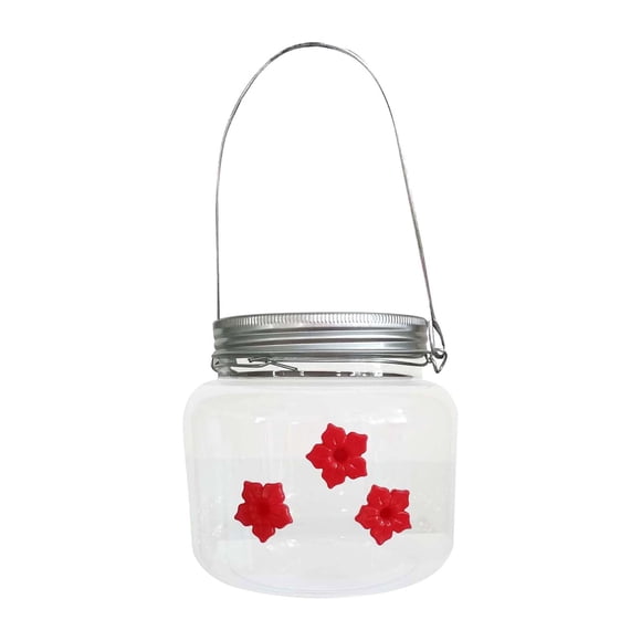 TopLLC Hummingbird Feeder Portable Hanging Outdoor Hummingbird Feeder Clear Flowing Reservoir Design Hummingbird Feeder For Garden Yard Patio Decoration 500ml Hummingbird Feeder