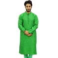 thumbnail image 2 of Atasi Kurta Long Ethnique pour Homme Vert Style Bollywood Chemise de Designer - Petit, 2 of 7