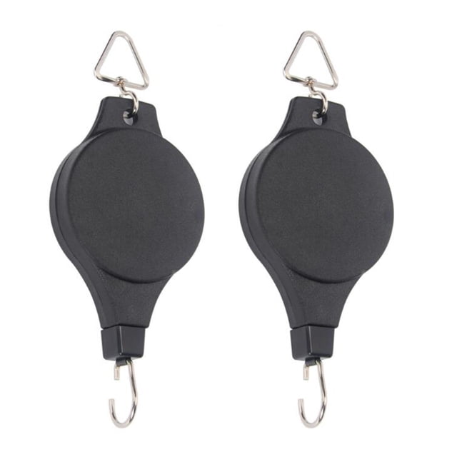 EGNMCR Crochets pour Suspendre Poulie de Plante Rétractable Crochet de Suspension Réglable avec Mécanisme de Verrouillage