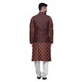 thumbnail image 3 of Atasi Ensemble Kurta Pyjama Ethnique Classique à Manches Longues Imprimé pour Hommes Tenue Décontractée, 3 of 5