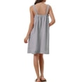 thumbnail image 3 of INSPIRE CHIC Women's Terry Wrap Bathrobe Spa Robe for Gym Pool Shower Bath Towel Robe Shower Dress M Grey, 3 of 6