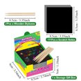 thumbnail image 2 of Clearance! 100 Sheets Of Notes Scratch Paintings Colorful Message Scratch Paper -border Hot Selling Graffiti Paintings Gift Decoration Cards Are Suitable For All Wearhouses Unclaimed, 2 of 6